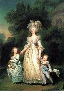 Adolf-Ulrik Wertmuller Marie Antoinette with her children oil painting
